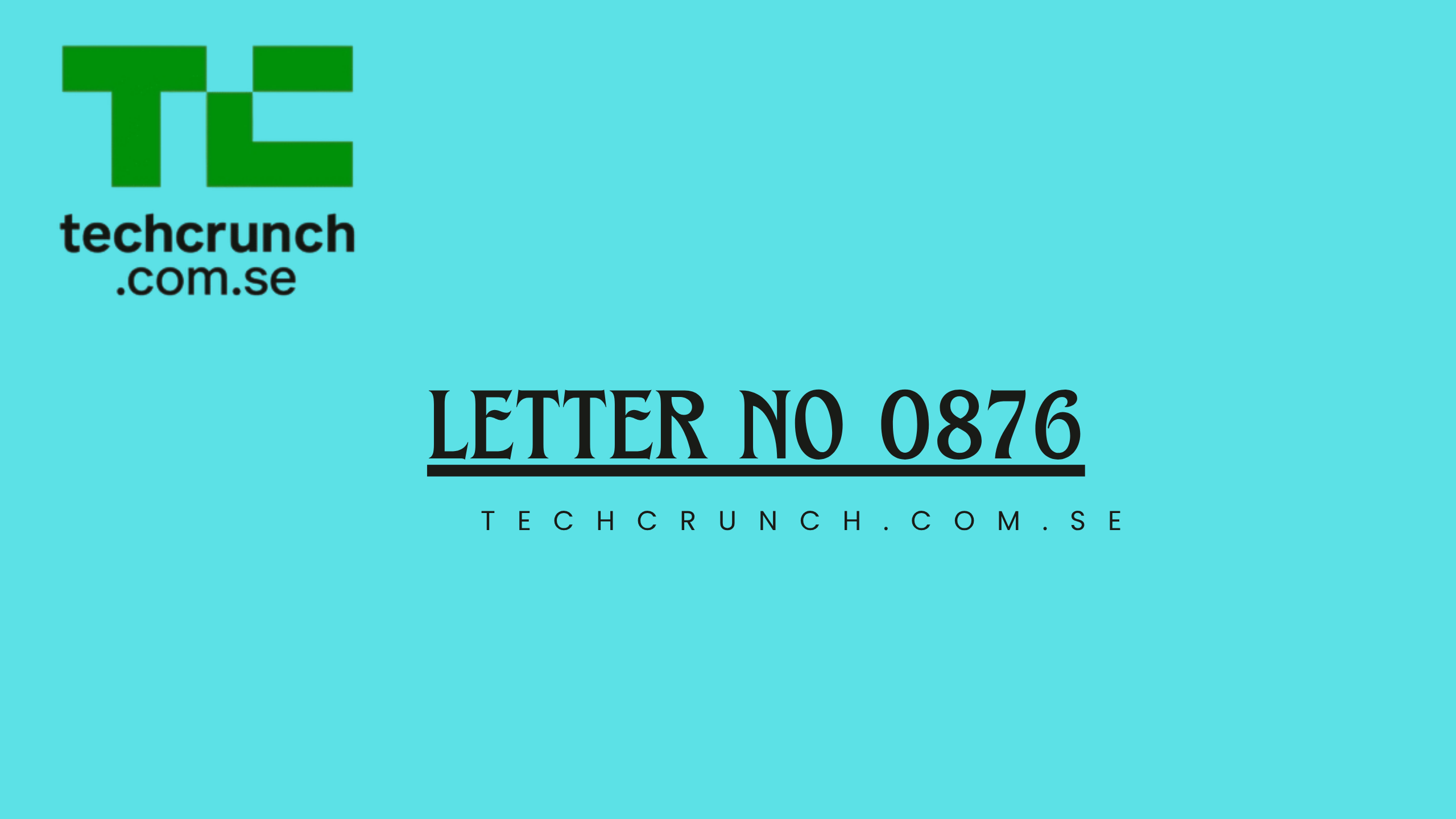 letter no 0876